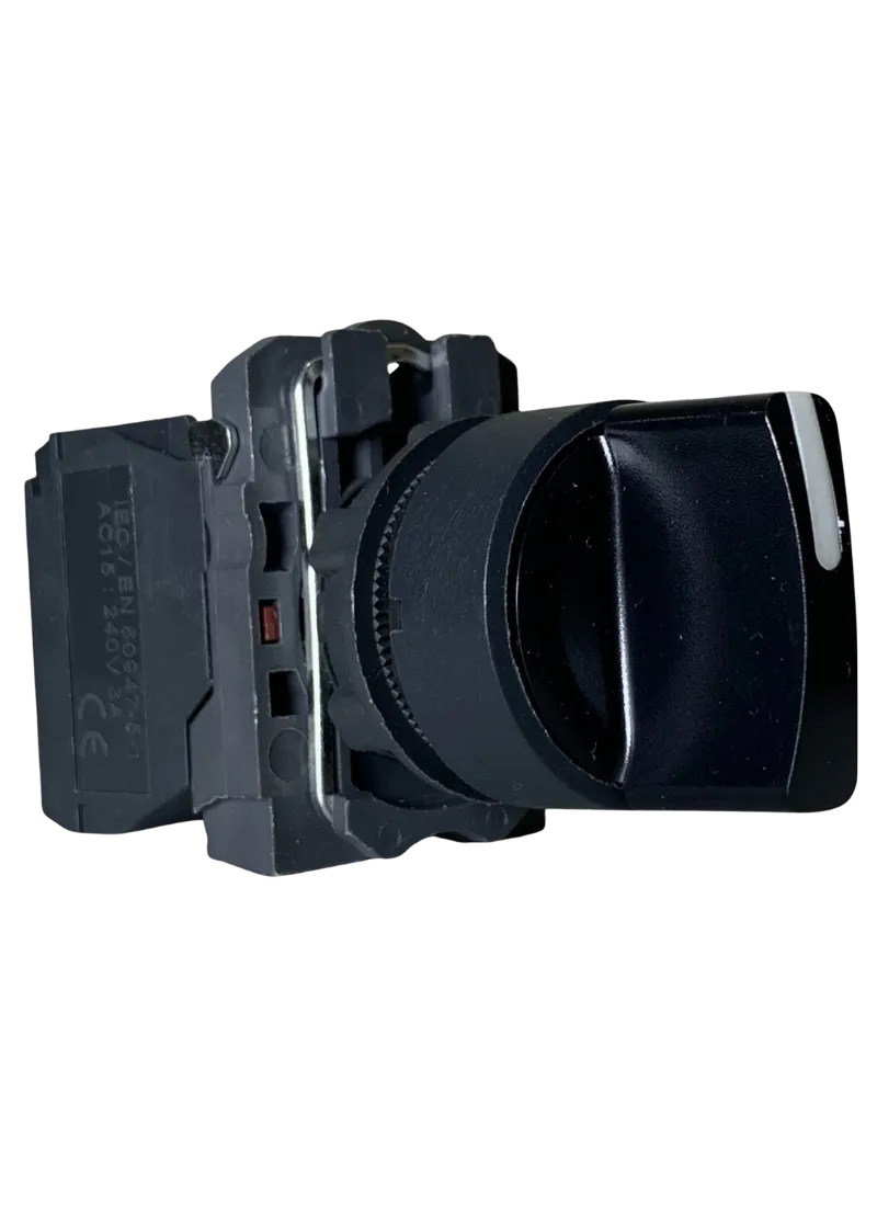 Selector Switch 3 momentary  positions R, L maintained Black 1 N/O + 1 N/C KB5AD83