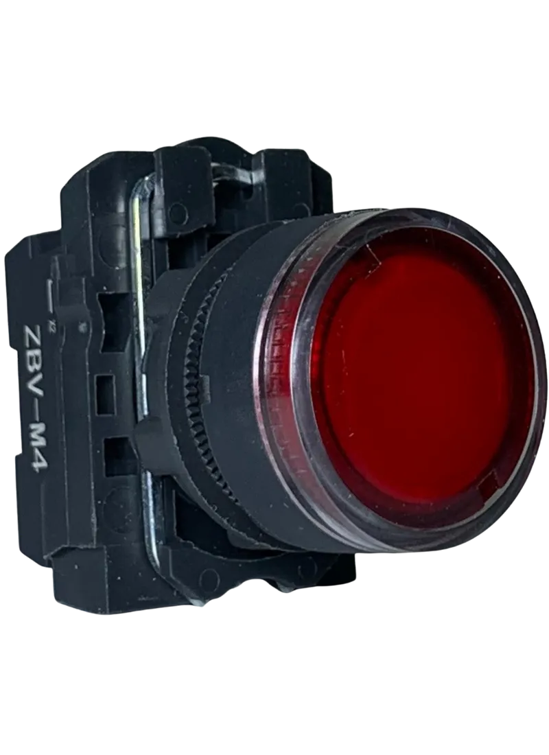 Illuminated Push Button 24VAC Protected LEDs Red 1N/C