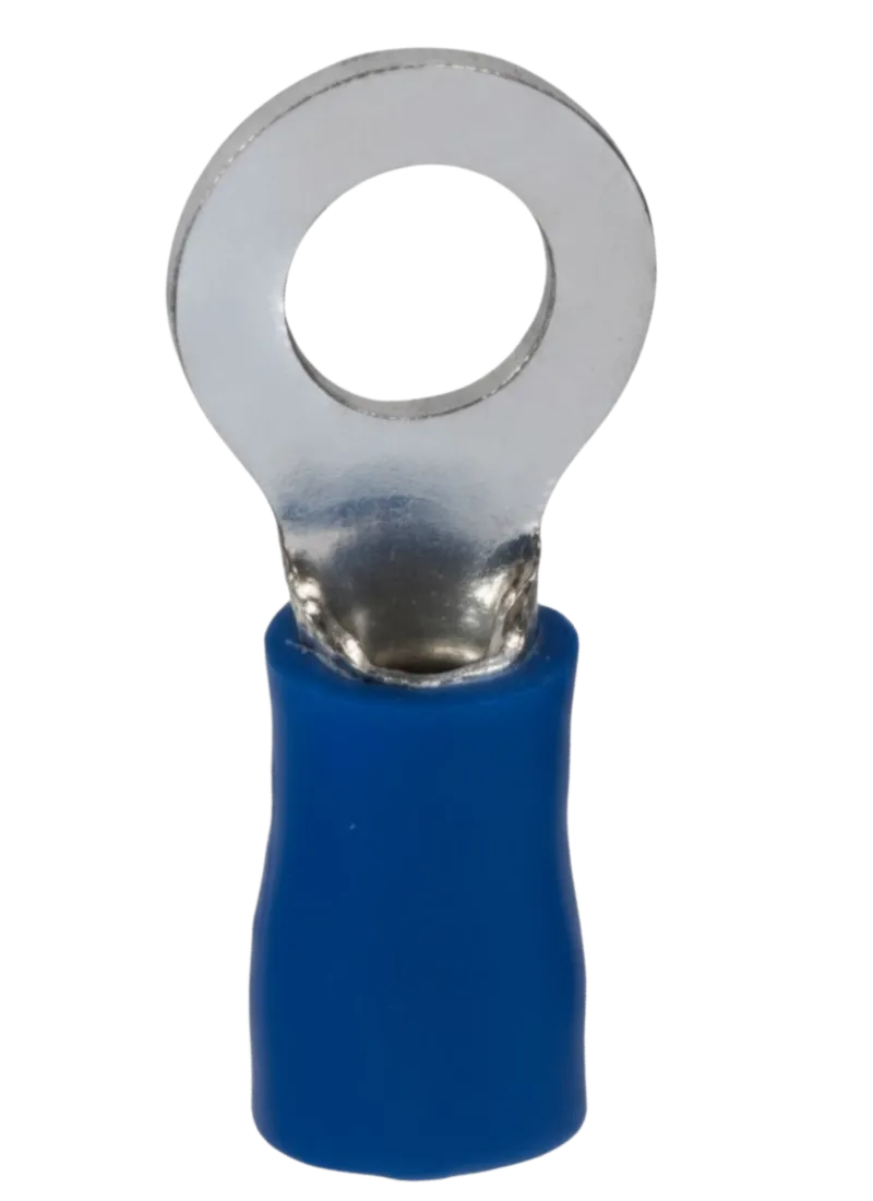 Cable Lug RV 1.25 - 2.5 mm, Bolt Hole 4.3 mm (Blue)