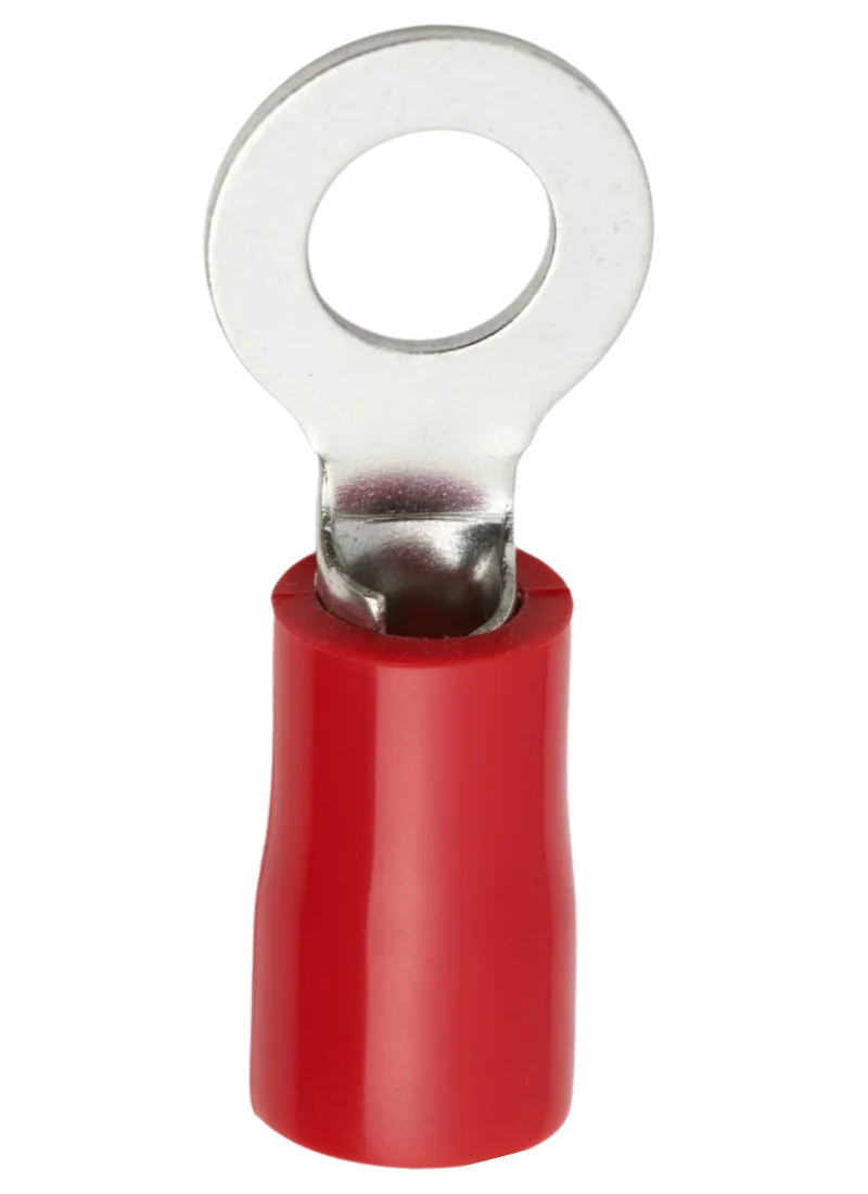 Cable Lug RV 1.25 - 2.5 mm, Bolt Hole 4.3 mm (Red)