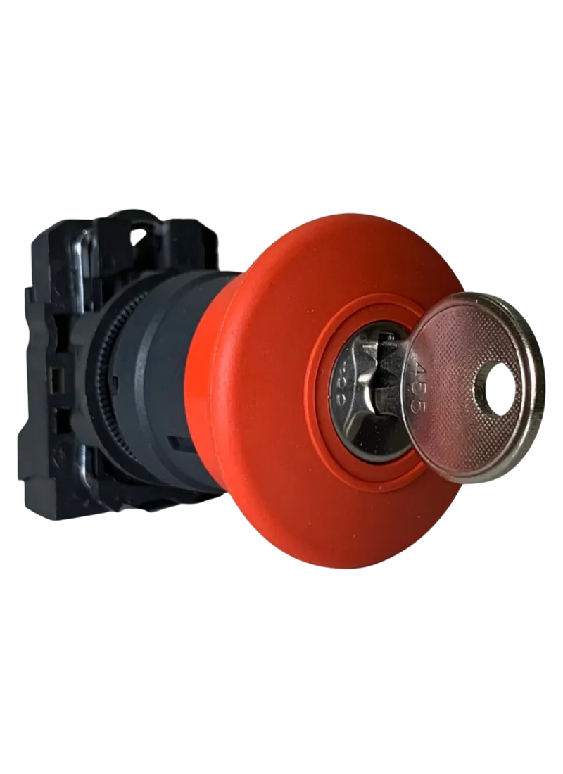Emergency Mushroom Push Button Key Release 1N/C KB5AS9442
